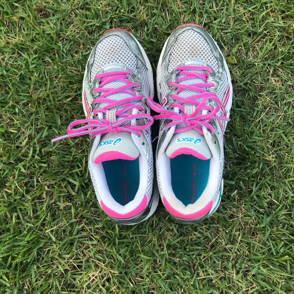 ASICS GT-2170 Womens shoes Sz 5 grey/pink - Picture 6 of 8